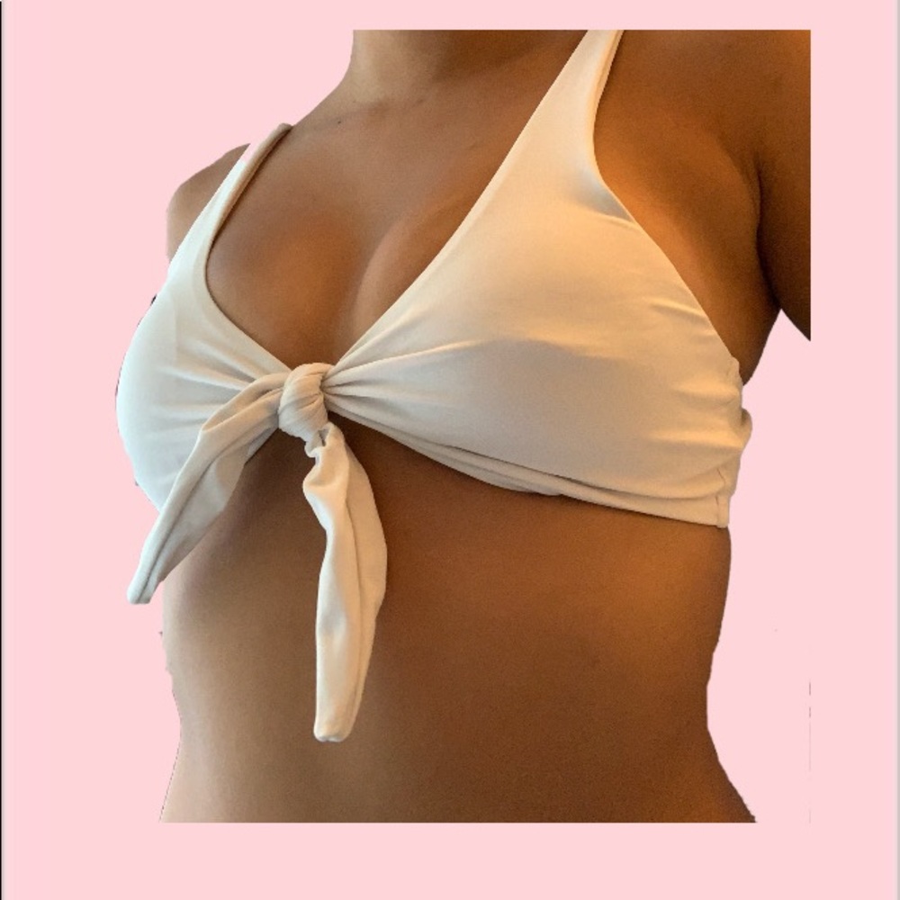 Zaful white tie bikini